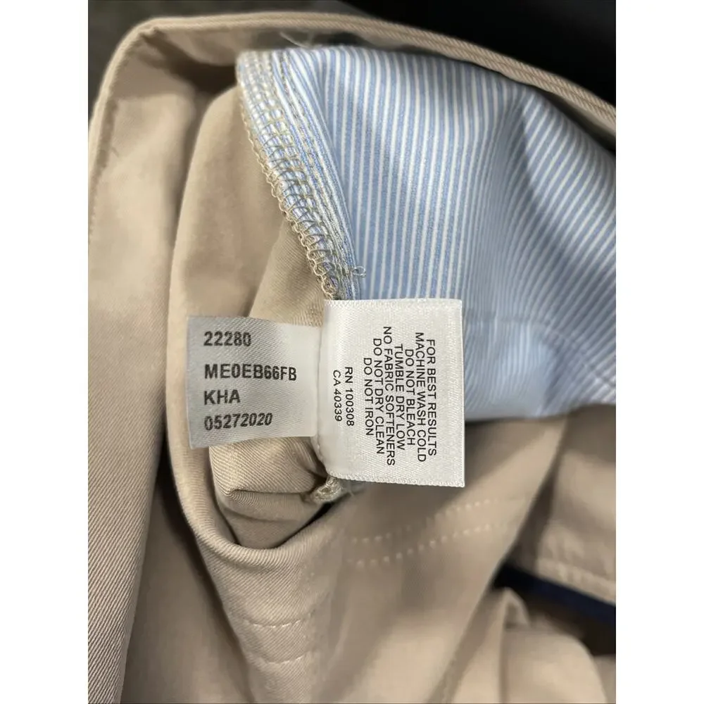 Peter Millar Pants‎ Mens 40 x 32 (Fit 40 x 27) Beige 5-Pocket Performance EB66